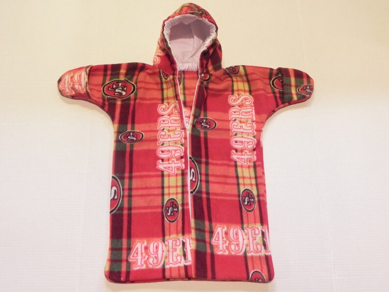 NFL SAN FRANCISCO 49ers Printed Fleece Baby Snuggy Bunting Coat, Baby Sac 0 to 6 months image 1