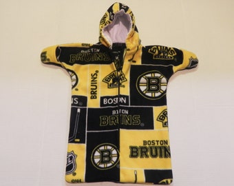 NHL BOSTON BRUINS yellow Printed  fleece  Baby Snuggy Bunting Coat, Baby Sac   0 to 6 months