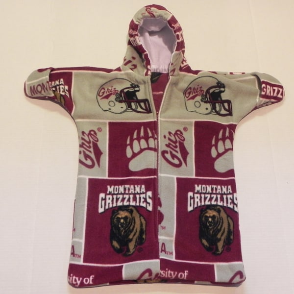 NCAA MONTANA GRIZZLIES Printed Fleece Baby Snuggy Bunting Coat, Baby Sac   0 to 6 Months