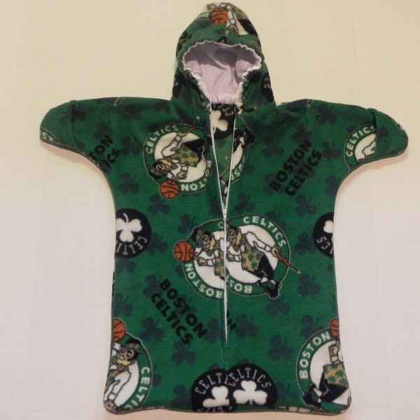 NBA BOSTON CELTICS Printed  fleece Baby Snuggy Bunting Coat   Fits Newborn   0 to 6 months