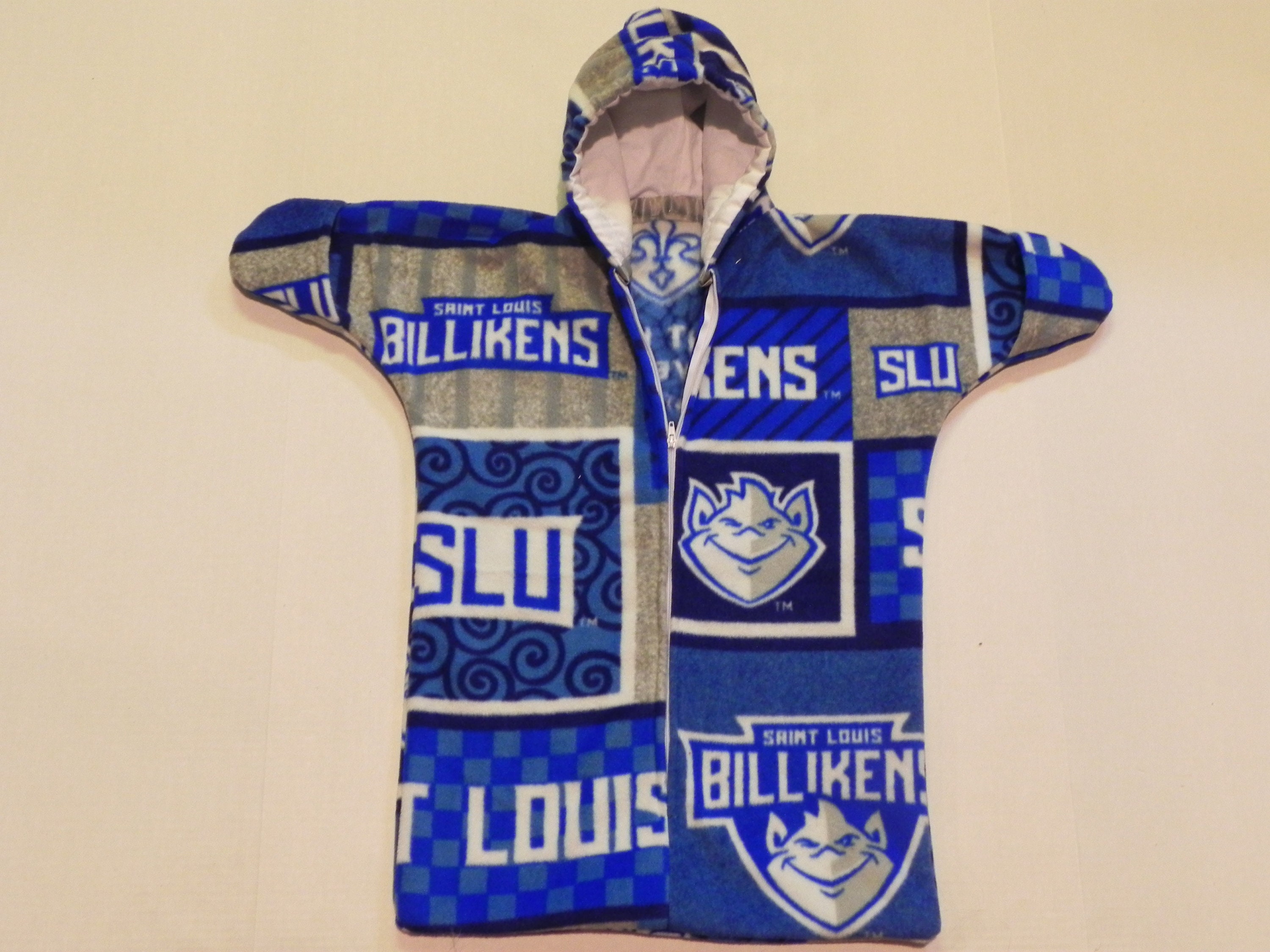 Champion Saint Louis Billikens Mens Blue Arch Mascot Long Sleeve Hoodie