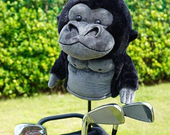 Gorilla Animal Golf Head Cover Lustig für Woods Fahrer, Plüsch Golf Club Abdeckungen Golf Geschenk für Golfer