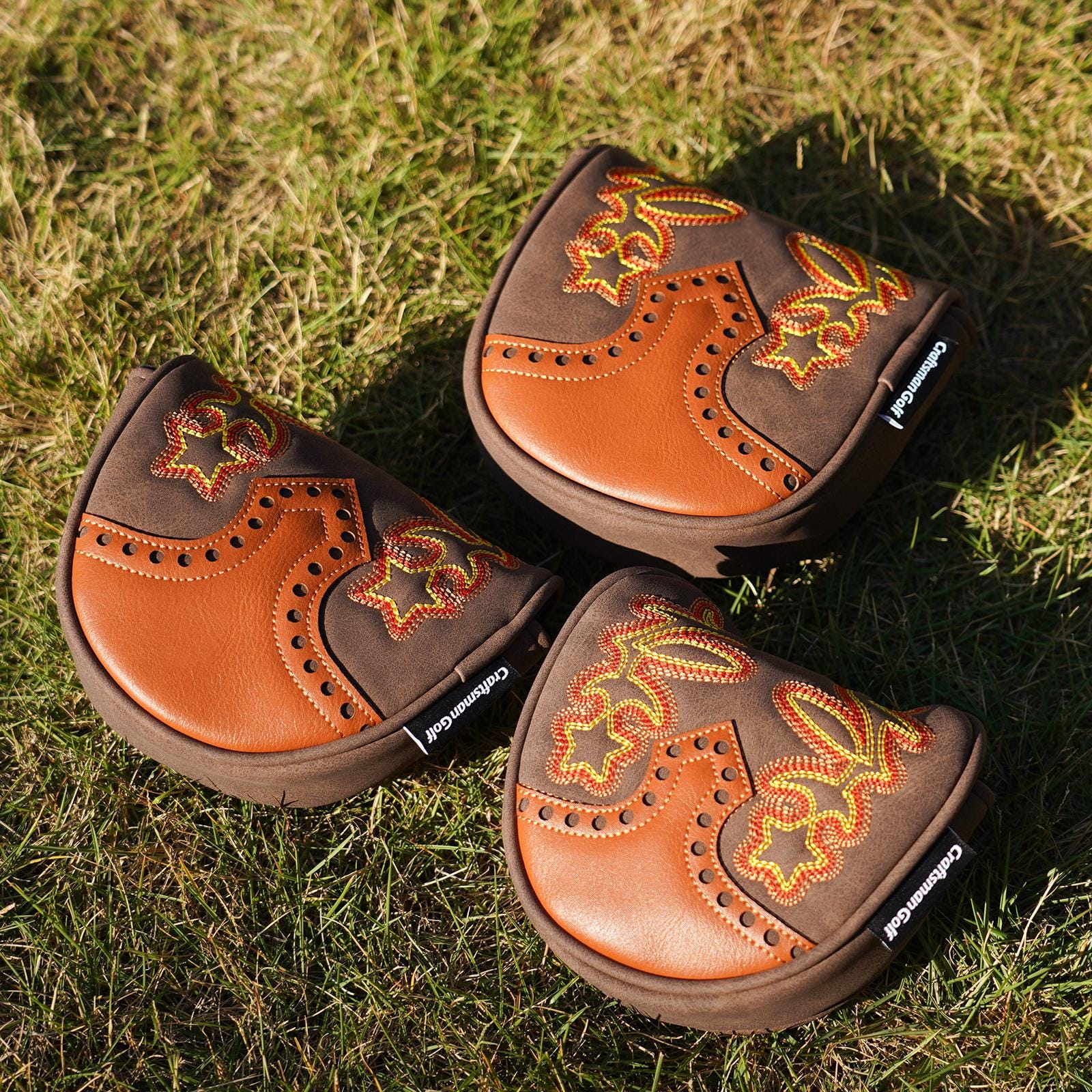 Cowboy Western Retro Brown Durable Golf Driver Headcover Cover