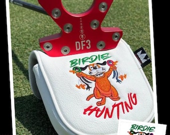 LAB DF3 Custom Logo & Name Personalized Custom Putter Headcover Golf Head Cover, Golf Gift