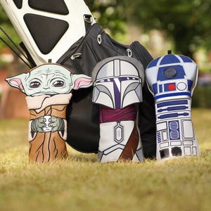 Star Wars Fans R2-D2 Robot Yoda Mandalorian Golf Driver Head Cover, Star Wars fans, Golf Gift