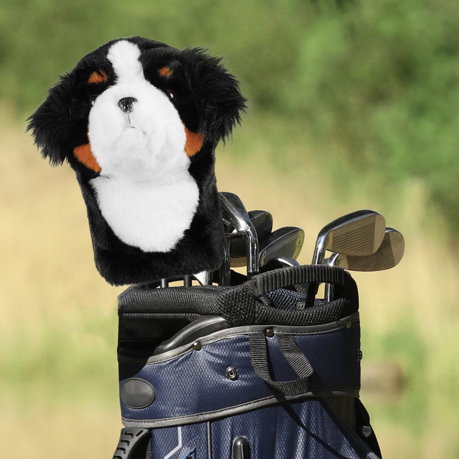 Berner Sennenhund Plüsch niedliches Tier Fahrerabdeckung Kopfabdeckung