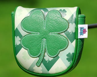 Funda para cabeza de putter LAB DF3 Clover Mallet para putters con eje central, cierre magnético