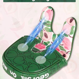Azalea blommigt persikomönster, "Georgia on my mind", Putter Golf huvudskydd, För DF3, Blade putter, Golfgåva bild 5