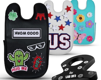 Custom Embroidery Decorative Stitch Patches Personalized Center Shaft Mallet Putter Headcover Head Cover Protector Case for DF3