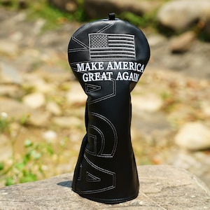 USA flag MAGA Patriotism Driver Golf Headcover Patriot Golf Gift