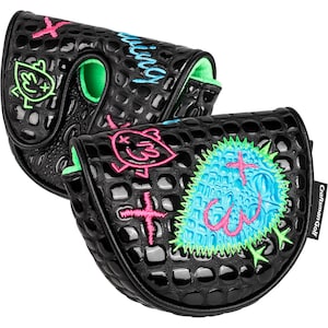 Funda para putter DF3/OZ.1, funda para cabeza de golf, compatible con el eje central LAB DF3, diseño de pájaro con cierre magnético, piel con estampado de cocodrilo. imagen 4