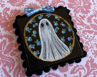 Mini Ghost Painting- Blue