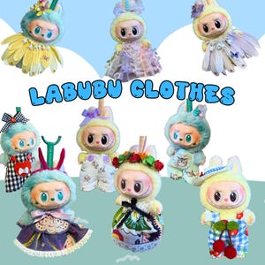 Handmade Labubu Outfit with Hair Accessory – Limited Edition Doll Clothes