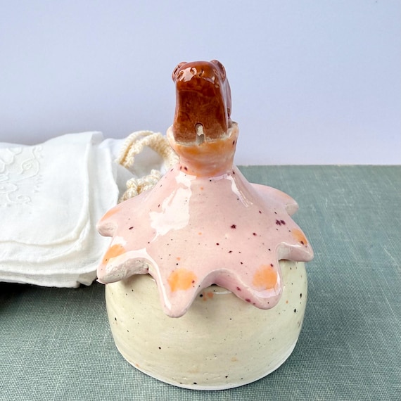 A handmade ceramic capybara trinket box — because the world's most chill animal should guard your rings.