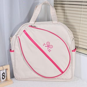 Personalised Tennis Racket Case Sports Travel Bag Gift With Balls, Personalized Tennis Gift, Monogram Sports Bag, Dad Birthday Gift From Son