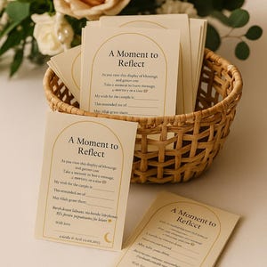 carte de réflexion de mariage islamique | Carte Dua de table d'argent de Barakah | Alternative musulmane au livre d'or | Nikkah, Walima et décoration de fiançailles