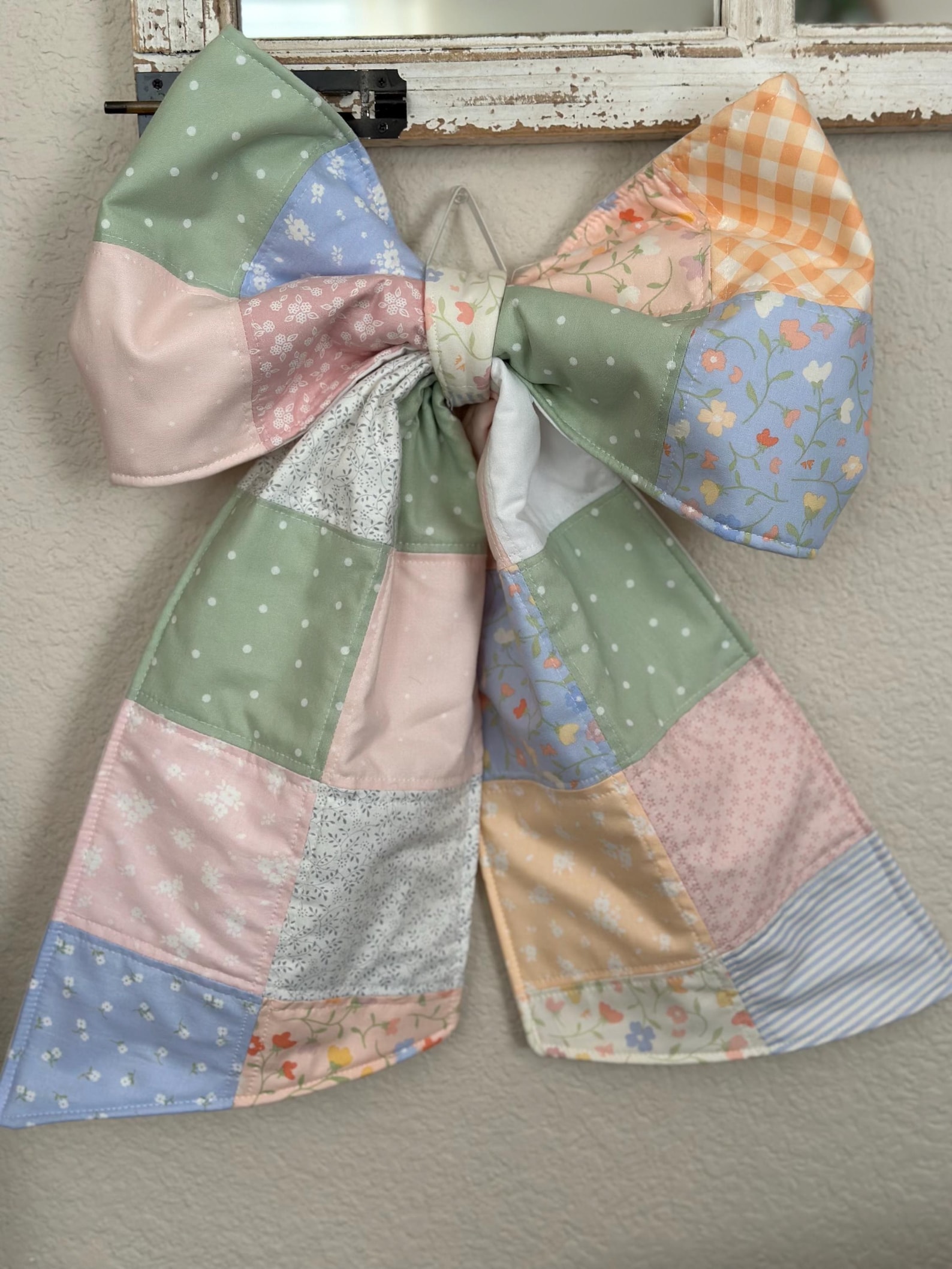 Patchwork Bow Pattern Fabric Bow Sewing Pattern PDF | Large 5x5 Patchwork Quilted Bow | Scrap ...