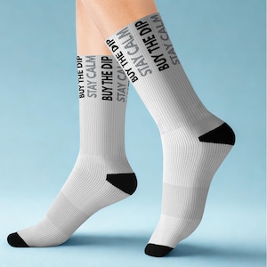 Birthday Gift for Him Financial Planner Present Crew Socks Day Trader Gift Business Student Present Warren Buffet Quote Christmas Gift