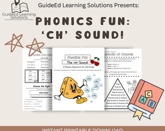 Interactive Phonics Lesson: CH Sound PDF for Early Learners | Printable Activity Sheets