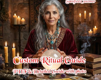 Personalised Custom Ritual Guide PDF Digital Download, Custom Intention Setting Instructions, Spiritual Ceremony, Manifestation Intension