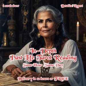 Past Life Tarot Reading, Same Day Psychic Insights, Medium Reading, Clairvoyant Guidance, and Love Tarot to Explore Past Life Connections