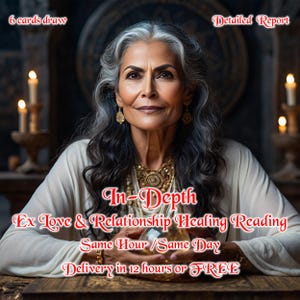 Ex Love and Relationship Healing Tarot Reading, Psychic Insight, Closure, Fast Same Day Report, Same Hour Reading, Heartbrake Reading