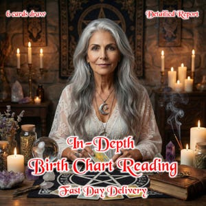 Personalized In-Depth Birth Chart Reading, Natal Astrology Report (PDF Download)