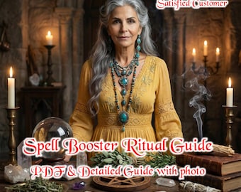 Spell Booster Ritual Guide PDF Digital Download,  Energy Amplification | Manifestation Printable PDF, Witchcraft Tool, Priestess Aurora
