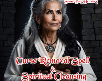 Curse Removal Spell and Spiritual Cleansing PDF, Digital Download Ritual for Curse Remover Spell, Remove Negative Energy and Hex, Blockages