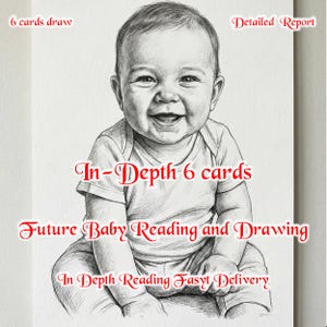 Lettura psichica e schizzo del futuro bambino / Previsione per lo stesso giorno (download PDF digitale)