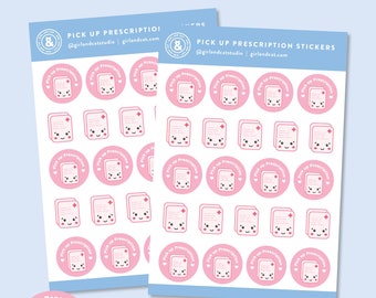 Prescription Planner Stickers, Medication Reminder
