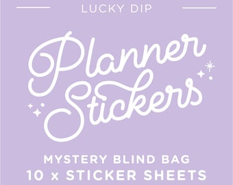 Planner Sticker Sheets - Lucky Dip, Mystery Blind Box