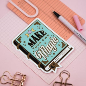 Spellbook Aufkleber, Make Your Yourself, Magical Self Care, Halloween Vinyl Aufkleber
