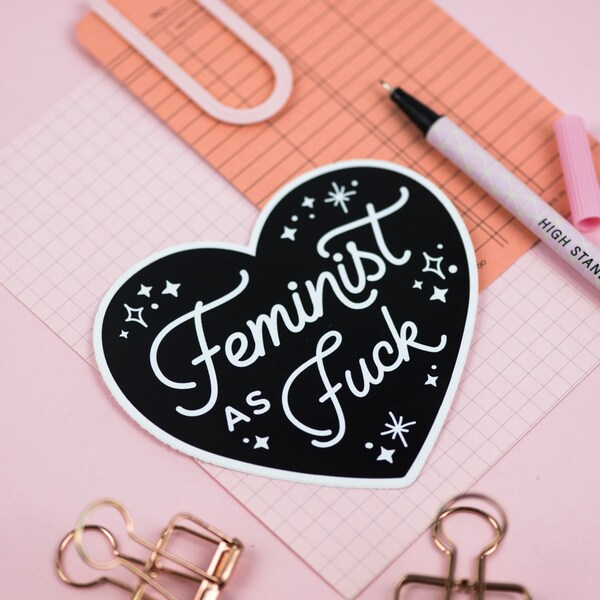 Feminist Stickers, Feminist as Fuck, Journal Sticker, Feminist Quote, Feminism Stickers, Feminist Witch Stickers, Galentines