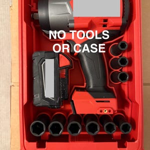 No tools or case PackoutM18 Fuel 1/2 Impact 2967-20 and Socket set 49-66-7032 insert only USA designed and manufactured!