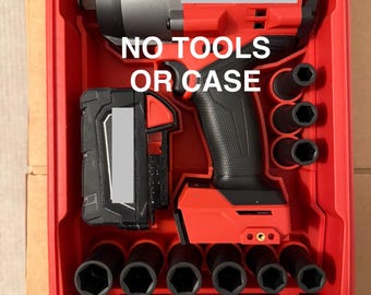 No tools or case PackoutM18 Fuel 1/2 Impact 2967-20 and Socket set 49-66-7032 insert only USA designed and manufactured!