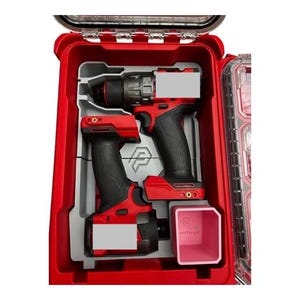 No tools or case Packout M18 Fuel Drill Driver combo 2953-20 and 2904-20 insert Free M18 battery mount!