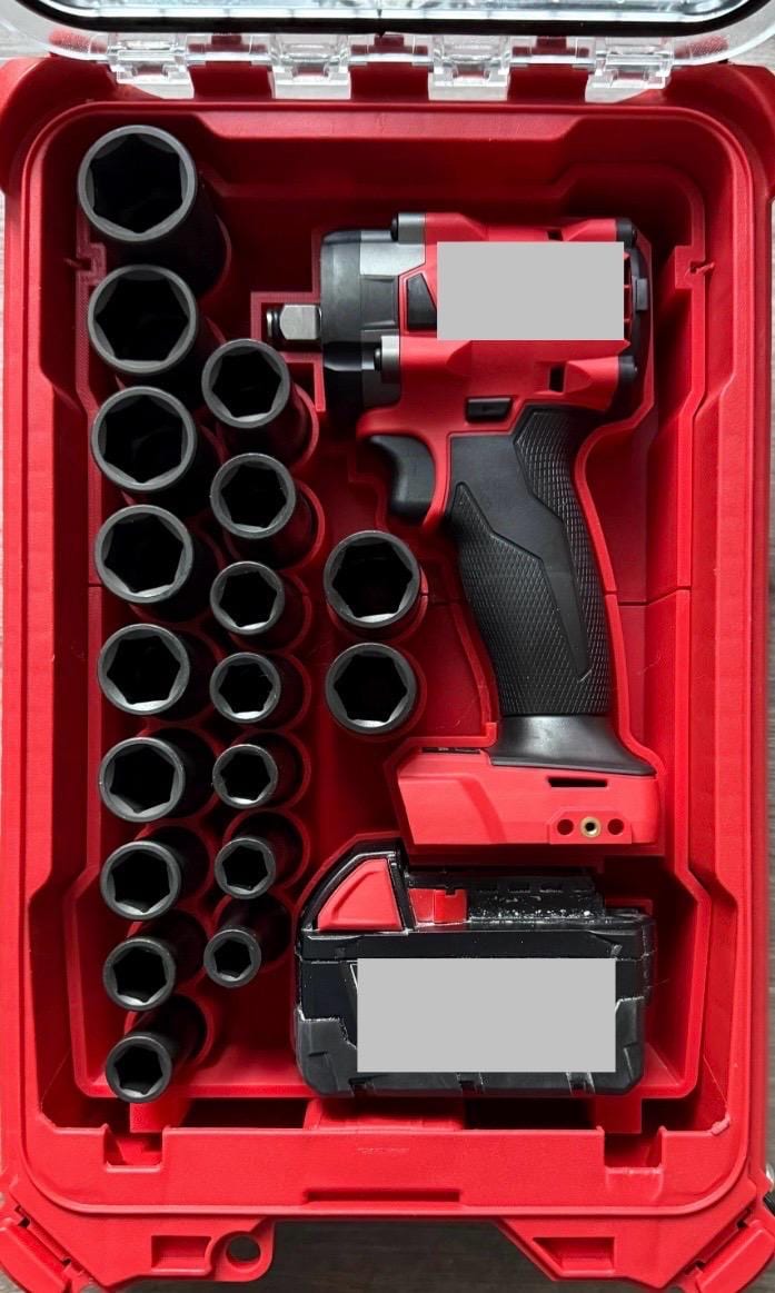 Stall R. Impact Inserts Milwaukee Packout M18 Fuel 1/2” 2855-20 Impact Insert Only USA Designed ...