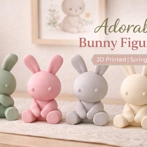 Zestaw dekoracji wielkanocnych w kształcie zajączka, nowoczesna figurka zajączka wielkanocnego, minimalistyczna figurka zajączka wielkanocnego