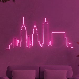 New-York City Neon Sign, NYC neon sign, City neon sign, Custom neon sign, Neon sign for bedroom, City Sign, Night light, Neon Sign Bedroom
