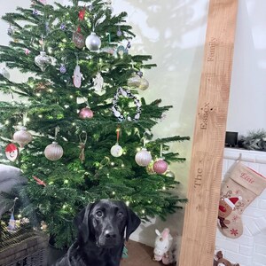 Personalized Solid Oak Height Chart | Engraved Growth Ruler, Kids Decor height chart 20-210cm