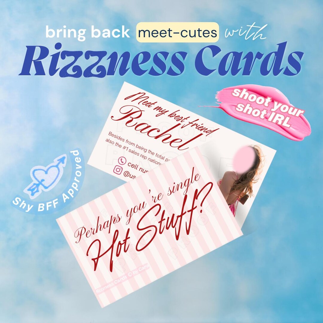 Personalized Rizz Cards | Custom Flirty Dating Cards | Conversation ...
