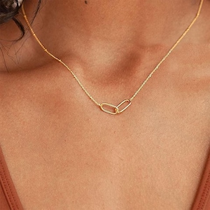 Linked Heart & Infinity Pendant Necklace: Minimalist Love Jewelry