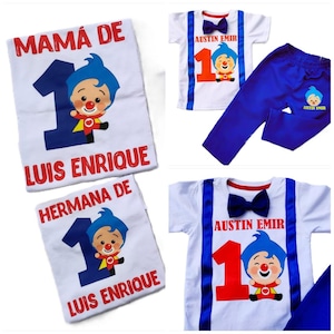 Conjunto niño INSPIRADO en Payaso Heroe del Corazon, Traje fiesta Circo, Fiesta Payasito del amor, SET FAMILIAR fiesta Circo Traje corazon