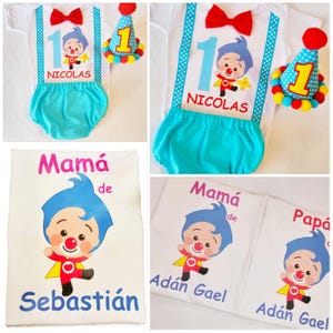 Set Familiar, Traje Niño INSPIRADO en Payaso Héroe del Corazón, Traje Circo Niño, Cumpleaños del Circo, Fiesta Payasito del Amor