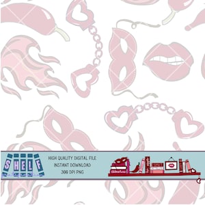 Smutty Bookshelf Digital Seamless Pattern - Tumblers - Print on Demand - Spicy Book Lover - Bookish Gift - DIGITAL PRODUCT ONLY