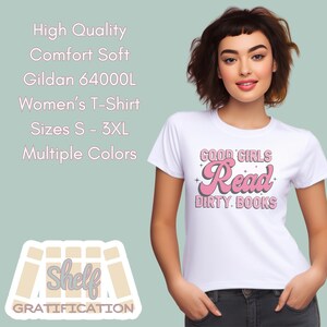 Bookish Smut Reader Women&#39;s Tee, Gildan Womens Soft Tee, Multiple Colors, Snarky Reader Top, Comfortable Tee for Her-FREE SHIPPING