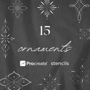 Ultimate Procreate Tattoo Stencils | Fine Line Ornament Tattoo Stencils | 15 Spiritual Stencils | Ready To Print Ornamental Tattoo Stencils
