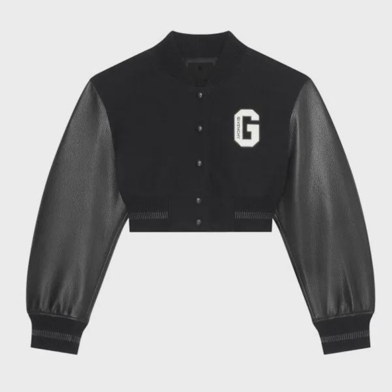 Cropped Varsity Jacket Women | Custom Letterman Jacket | Embroidered ...