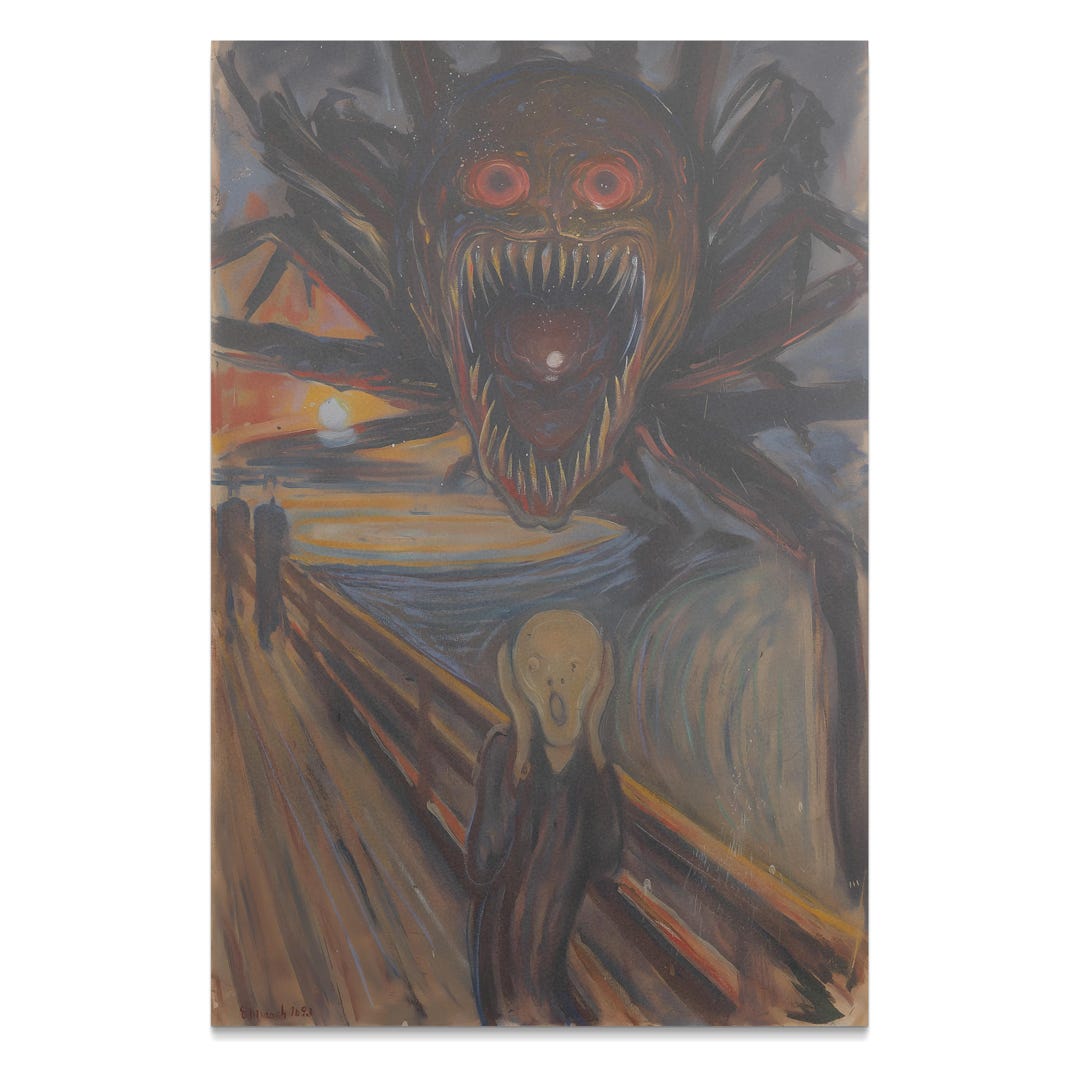 Reason to Scream - Repainting of Edvard Munch's the Scream - Matte ...
